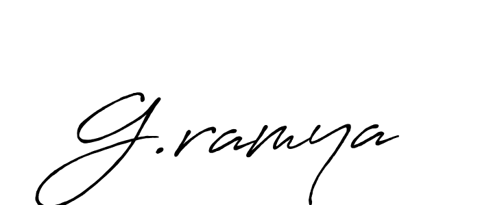 Make a beautiful signature design for name G.ramya. Use this online signature maker to create a handwritten signature for free. G.ramya signature style 7 images and pictures png
