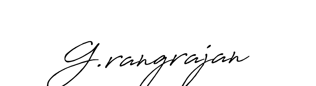Create a beautiful signature design for name G.rangrajan. With this signature (Antro_Vectra_Bolder) fonts, you can make a handwritten signature for free. G.rangrajan signature style 7 images and pictures png