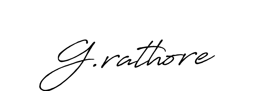 Make a beautiful signature design for name G.rathore. With this signature (Antro_Vectra_Bolder) style, you can create a handwritten signature for free. G.rathore signature style 7 images and pictures png
