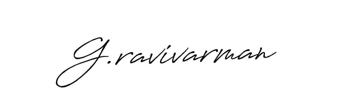 Design your own signature with our free online signature maker. With this signature software, you can create a handwritten (Antro_Vectra_Bolder) signature for name G.ravivarman. G.ravivarman signature style 7 images and pictures png
