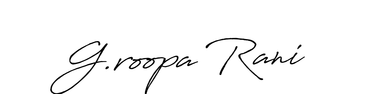 if you are searching for the best signature style for your name G.roopa Rani. so please give up your signature search. here we have designed multiple signature styles  using Antro_Vectra_Bolder. G.roopa Rani signature style 7 images and pictures png