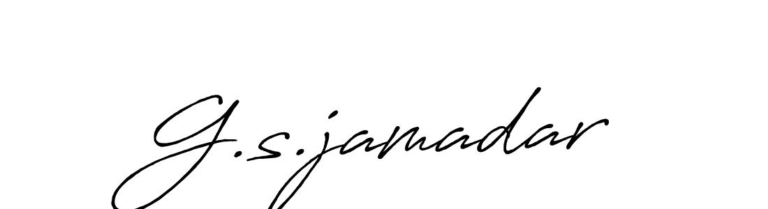Also You can easily find your signature by using the search form. We will create G.s.jamadar name handwritten signature images for you free of cost using Antro_Vectra_Bolder sign style. G.s.jamadar signature style 7 images and pictures png