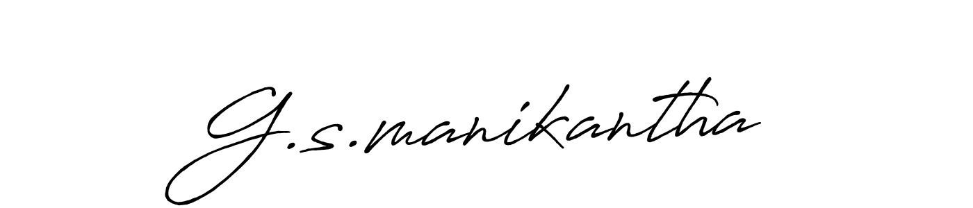 if you are searching for the best signature style for your name G.s.manikantha. so please give up your signature search. here we have designed multiple signature styles  using Antro_Vectra_Bolder. G.s.manikantha signature style 7 images and pictures png