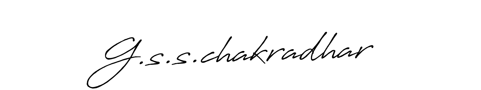 How to Draw G.s.s.chakradhar signature style? Antro_Vectra_Bolder is a latest design signature styles for name G.s.s.chakradhar. G.s.s.chakradhar signature style 7 images and pictures png