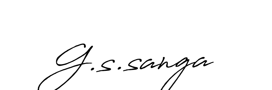 You should practise on your own different ways (Antro_Vectra_Bolder) to write your name (G.s.sanga) in signature. don't let someone else do it for you. G.s.sanga signature style 7 images and pictures png