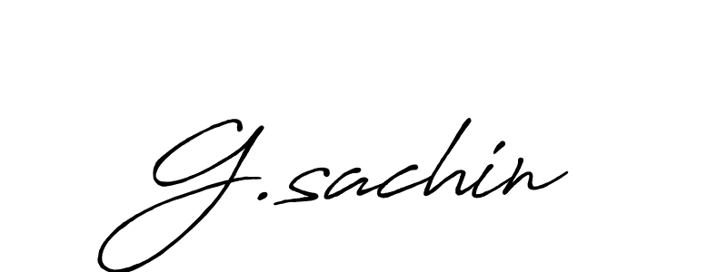 The best way (Antro_Vectra_Bolder) to make a short signature is to pick only two or three words in your name. The name G.sachin include a total of six letters. For converting this name. G.sachin signature style 7 images and pictures png