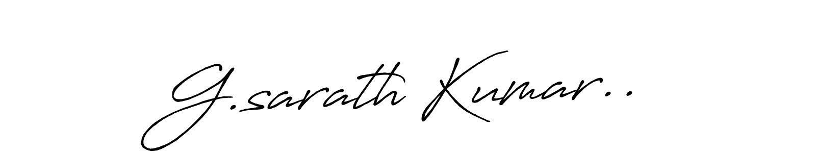 Antro_Vectra_Bolder is a professional signature style that is perfect for those who want to add a touch of class to their signature. It is also a great choice for those who want to make their signature more unique. Get G.sarath Kumar.. name to fancy signature for free. G.sarath Kumar.. signature style 7 images and pictures png
