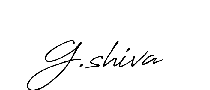 G.shiva stylish signature style. Best Handwritten Sign (Antro_Vectra_Bolder) for my name. Handwritten Signature Collection Ideas for my name G.shiva. G.shiva signature style 7 images and pictures png