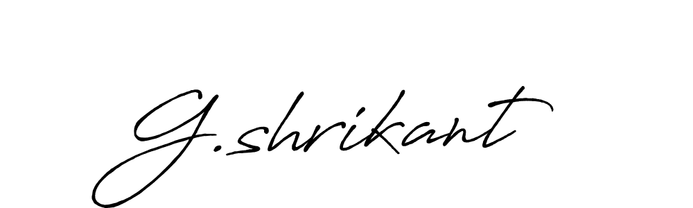 Similarly Antro_Vectra_Bolder is the best handwritten signature design. Signature creator online .You can use it as an online autograph creator for name G.shrikant. G.shrikant signature style 7 images and pictures png