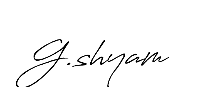 It looks lik you need a new signature style for name G.shyam. Design unique handwritten (Antro_Vectra_Bolder) signature with our free signature maker in just a few clicks. G.shyam signature style 7 images and pictures png