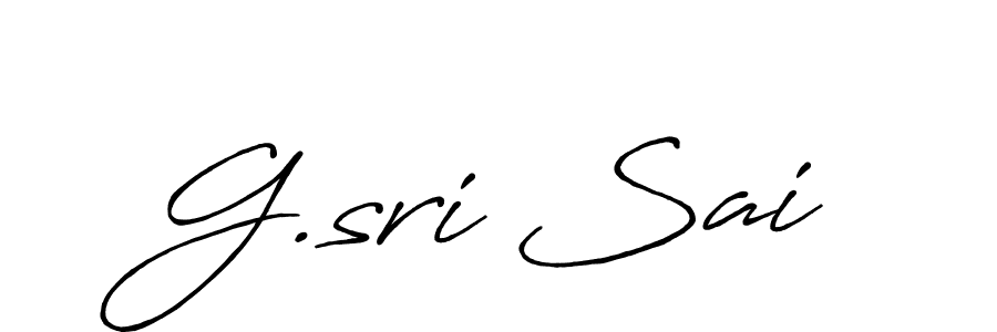 Create a beautiful signature design for name G.sri Sai. With this signature (Antro_Vectra_Bolder) fonts, you can make a handwritten signature for free. G.sri Sai signature style 7 images and pictures png