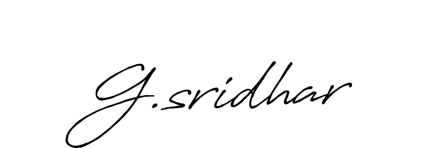 Antro_Vectra_Bolder is a professional signature style that is perfect for those who want to add a touch of class to their signature. It is also a great choice for those who want to make their signature more unique. Get G.sridhar name to fancy signature for free. G.sridhar signature style 7 images and pictures png
