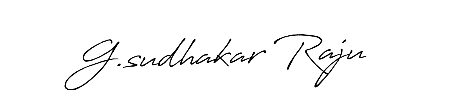 Design your own signature with our free online signature maker. With this signature software, you can create a handwritten (Antro_Vectra_Bolder) signature for name G.sudhakar Raju. G.sudhakar Raju signature style 7 images and pictures png