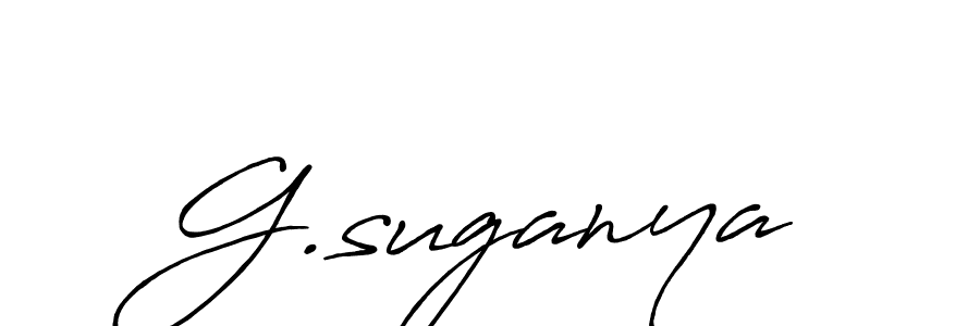 G.suganya stylish signature style. Best Handwritten Sign (Antro_Vectra_Bolder) for my name. Handwritten Signature Collection Ideas for my name G.suganya. G.suganya signature style 7 images and pictures png