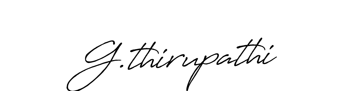 How to make G.thirupathi signature? Antro_Vectra_Bolder is a professional autograph style. Create handwritten signature for G.thirupathi name. G.thirupathi signature style 7 images and pictures png