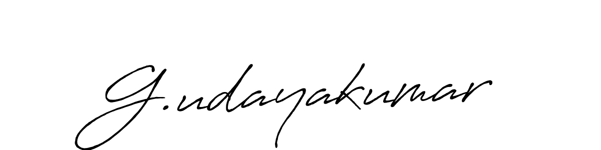 Make a beautiful signature design for name G.udayakumar. With this signature (Antro_Vectra_Bolder) style, you can create a handwritten signature for free. G.udayakumar signature style 7 images and pictures png