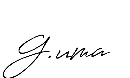 if you are searching for the best signature style for your name G.uma. so please give up your signature search. here we have designed multiple signature styles  using Antro_Vectra_Bolder. G.uma signature style 7 images and pictures png