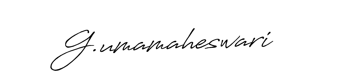 How to make G.umamaheswari name signature. Use Antro_Vectra_Bolder style for creating short signs online. This is the latest handwritten sign. G.umamaheswari signature style 7 images and pictures png