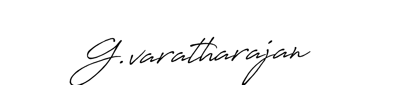 Use a signature maker to create a handwritten signature online. With this signature software, you can design (Antro_Vectra_Bolder) your own signature for name G.varatharajan. G.varatharajan signature style 7 images and pictures png