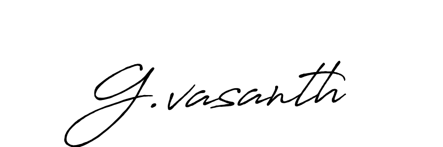 Design your own signature with our free online signature maker. With this signature software, you can create a handwritten (Antro_Vectra_Bolder) signature for name G.vasanth. G.vasanth signature style 7 images and pictures png