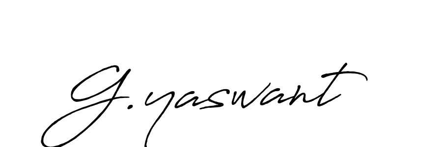 G.yaswant stylish signature style. Best Handwritten Sign (Antro_Vectra_Bolder) for my name. Handwritten Signature Collection Ideas for my name G.yaswant. G.yaswant signature style 7 images and pictures png