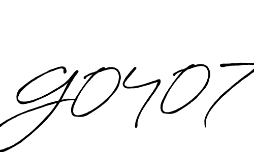 Also we have G0407 name is the best signature style. Create professional handwritten signature collection using Antro_Vectra_Bolder autograph style. G0407 signature style 7 images and pictures png