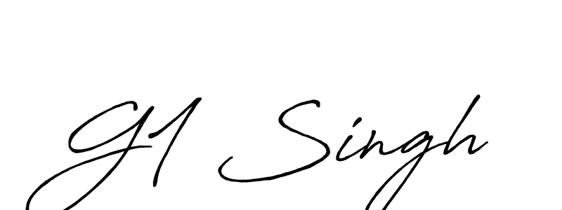 G1 Singh stylish signature style. Best Handwritten Sign (Antro_Vectra_Bolder) for my name. Handwritten Signature Collection Ideas for my name G1 Singh. G1 Singh signature style 7 images and pictures png