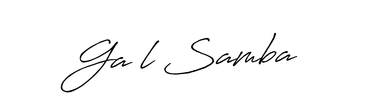Ga�l Samba stylish signature style. Best Handwritten Sign (Antro_Vectra_Bolder) for my name. Handwritten Signature Collection Ideas for my name Ga�l Samba. Ga�l Samba signature style 7 images and pictures png