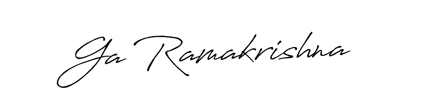 It looks lik you need a new signature style for name Ga Ramakrishna. Design unique handwritten (Antro_Vectra_Bolder) signature with our free signature maker in just a few clicks. Ga Ramakrishna signature style 7 images and pictures png