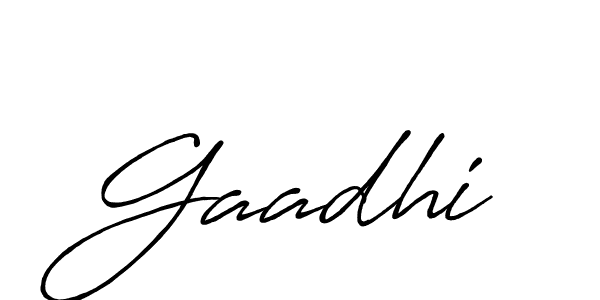 Create a beautiful signature design for name Gaadhi. With this signature (Antro_Vectra_Bolder) fonts, you can make a handwritten signature for free. Gaadhi signature style 7 images and pictures png