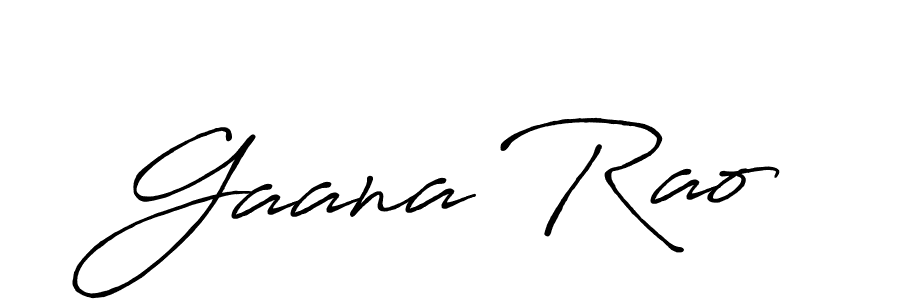 Also we have Gaana Rao name is the best signature style. Create professional handwritten signature collection using Antro_Vectra_Bolder autograph style. Gaana Rao signature style 7 images and pictures png