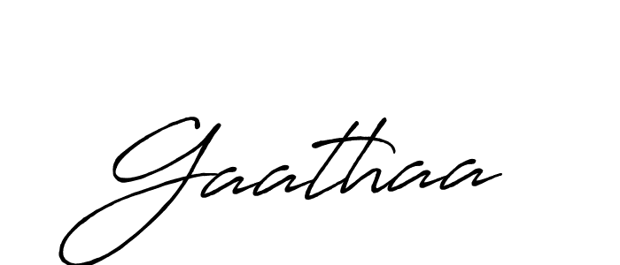 Also we have Gaathaa name is the best signature style. Create professional handwritten signature collection using Antro_Vectra_Bolder autograph style. Gaathaa signature style 7 images and pictures png