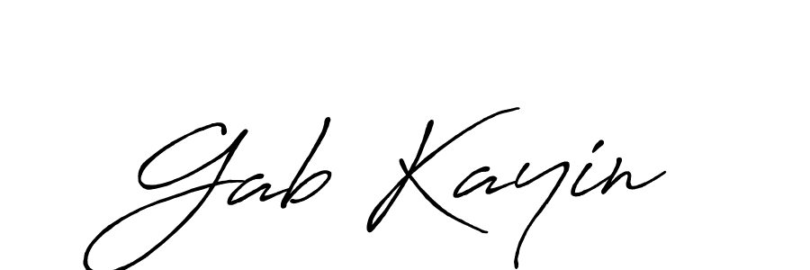 Also we have Gab Kayin name is the best signature style. Create professional handwritten signature collection using Antro_Vectra_Bolder autograph style. Gab Kayin signature style 7 images and pictures png