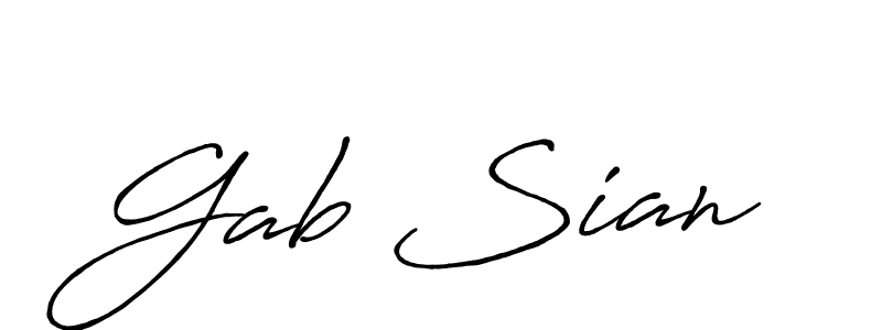 You can use this online signature creator to create a handwritten signature for the name Gab Sian. This is the best online autograph maker. Gab Sian signature style 7 images and pictures png