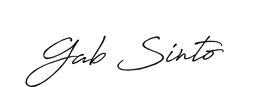 How to Draw Gab Sinto signature style? Antro_Vectra_Bolder is a latest design signature styles for name Gab Sinto. Gab Sinto signature style 7 images and pictures png