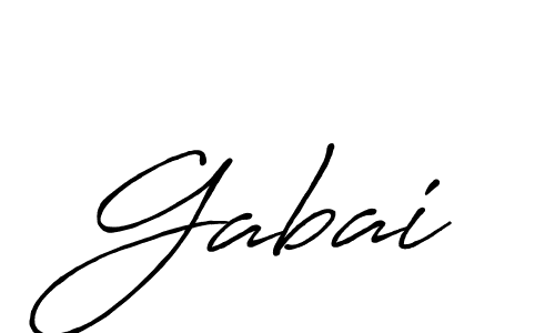 How to make Gabai signature? Antro_Vectra_Bolder is a professional autograph style. Create handwritten signature for Gabai name. Gabai signature style 7 images and pictures png