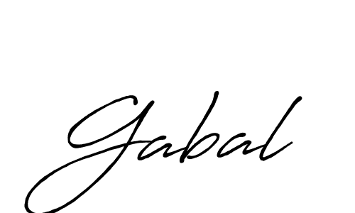 Gabal stylish signature style. Best Handwritten Sign (Antro_Vectra_Bolder) for my name. Handwritten Signature Collection Ideas for my name Gabal. Gabal signature style 7 images and pictures png
