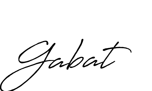 Create a beautiful signature design for name Gabat. With this signature (Antro_Vectra_Bolder) fonts, you can make a handwritten signature for free. Gabat signature style 7 images and pictures png