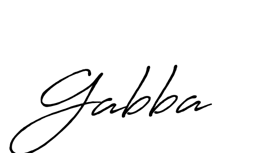 Gabba stylish signature style. Best Handwritten Sign (Antro_Vectra_Bolder) for my name. Handwritten Signature Collection Ideas for my name Gabba. Gabba signature style 7 images and pictures png