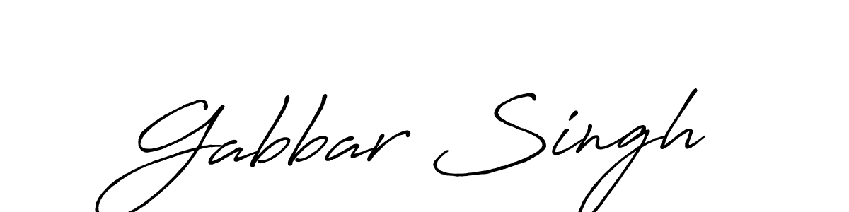 Create a beautiful signature design for name Gabbar Singh. With this signature (Antro_Vectra_Bolder) fonts, you can make a handwritten signature for free. Gabbar Singh signature style 7 images and pictures png