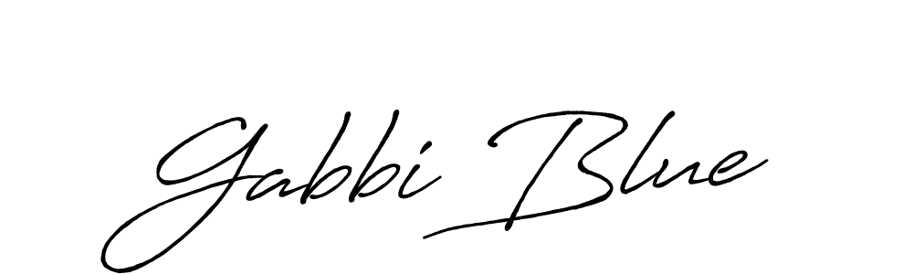 It looks lik you need a new signature style for name Gabbi Blue. Design unique handwritten (Antro_Vectra_Bolder) signature with our free signature maker in just a few clicks. Gabbi Blue signature style 7 images and pictures png
