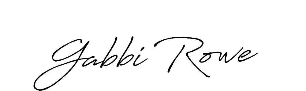 How to Draw Gabbi Rowe signature style? Antro_Vectra_Bolder is a latest design signature styles for name Gabbi Rowe. Gabbi Rowe signature style 7 images and pictures png