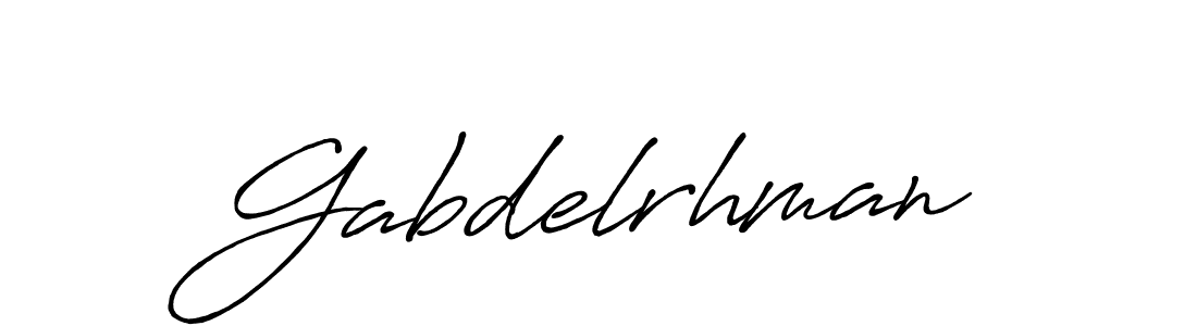 The best way (Antro_Vectra_Bolder) to make a short signature is to pick only two or three words in your name. The name Gabdelrhman include a total of six letters. For converting this name. Gabdelrhman signature style 7 images and pictures png