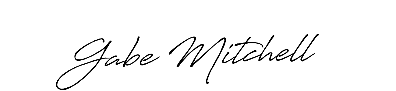 The best way (Antro_Vectra_Bolder) to make a short signature is to pick only two or three words in your name. The name Gabe Mitchell include a total of six letters. For converting this name. Gabe Mitchell signature style 7 images and pictures png