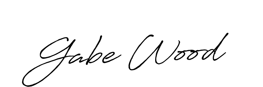 if you are searching for the best signature style for your name Gabe Wood. so please give up your signature search. here we have designed multiple signature styles  using Antro_Vectra_Bolder. Gabe Wood signature style 7 images and pictures png