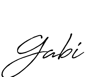 How to make Gabi name signature. Use Antro_Vectra_Bolder style for creating short signs online. This is the latest handwritten sign. Gabi signature style 7 images and pictures png