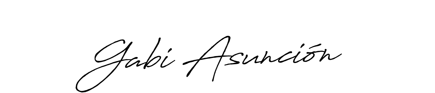 Once you've used our free online signature maker to create your best signature Antro_Vectra_Bolder style, it's time to enjoy all of the benefits that Gabi Asunción name signing documents. Gabi Asunción signature style 7 images and pictures png