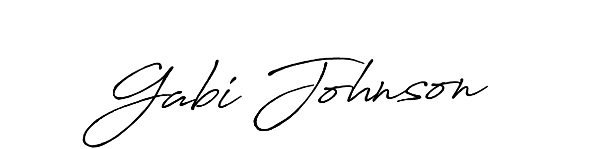 Check out images of Autograph of Gabi Johnson name. Actor Gabi Johnson Signature Style. Antro_Vectra_Bolder is a professional sign style online. Gabi Johnson signature style 7 images and pictures png