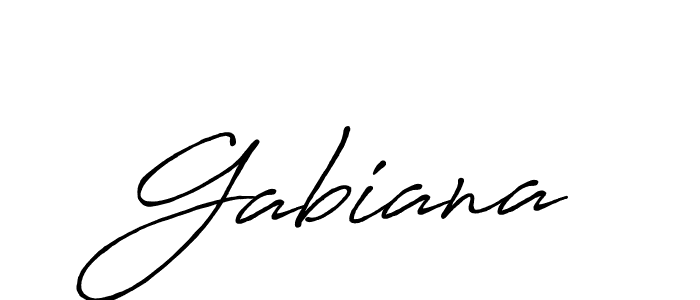 Design your own signature with our free online signature maker. With this signature software, you can create a handwritten (Antro_Vectra_Bolder) signature for name Gabiana. Gabiana signature style 7 images and pictures png