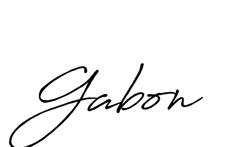 Design your own signature with our free online signature maker. With this signature software, you can create a handwritten (Antro_Vectra_Bolder) signature for name Gabon. Gabon signature style 7 images and pictures png